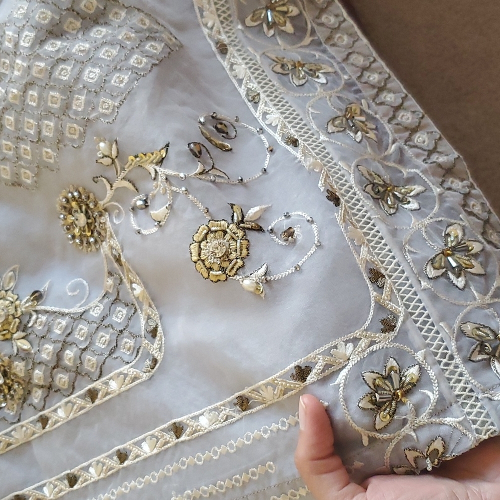 FINAL PRICE Pakistani formal 3 piece organza suit - Picture 9 of 15